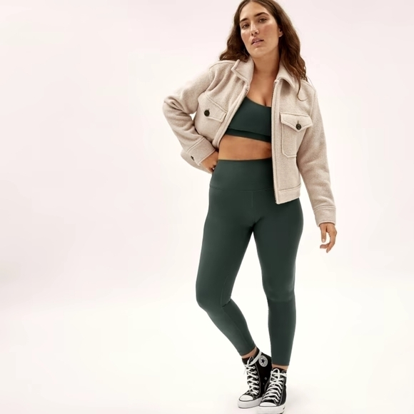 Everlane Leggings Size Small The Perform Legging Pine Green Regular 28 ReNew - Picture 1 of 12
